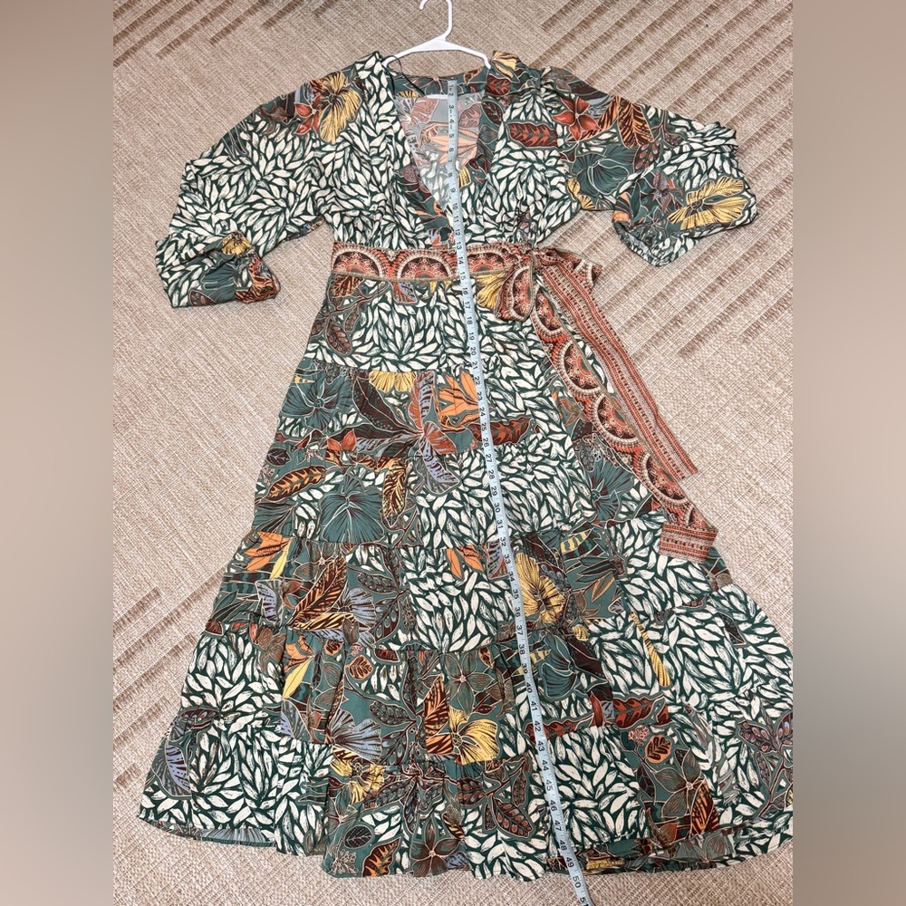 Dillard’s silk Floral Print Maxi Dress